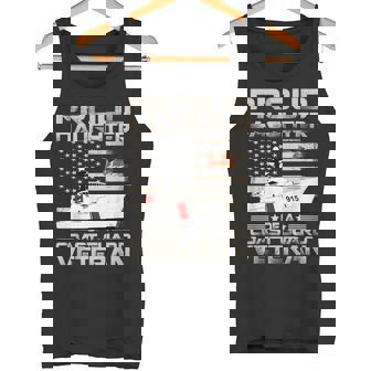 Proud Daughter Of A Coast Guard Veteran US Veteran Family Tank Top | Mazezy