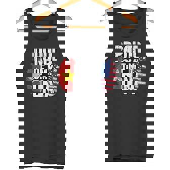 Proud Of My DNA Half American Vietnamese Roots Vietnam USA Tank Top | Mazezy