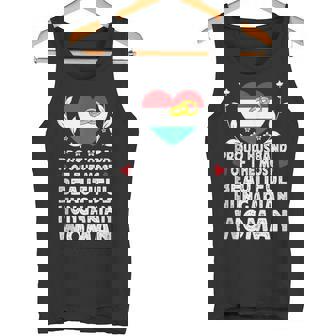 Proud Husband Of Beautiful Hungarian Wife Hungary Flag Tank Top Tank Top | Mazezy