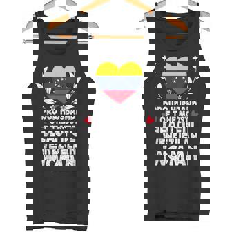 Proud Husband Of Beautiful Venezuelan Wife Venezuela Flag Tank Top | Mazezy