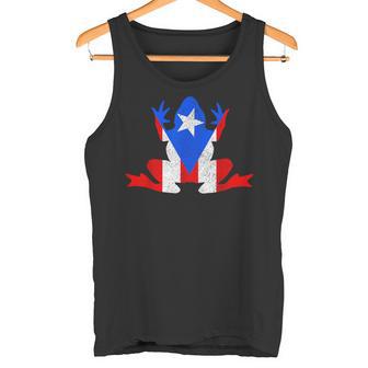 Puerto Rico Rana Bandera Caribeouvenir Camiseta sin mangas - Regaloses