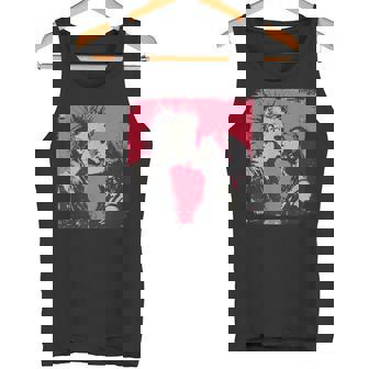 Punk Love Kiss Moment In Rebel Style Tank Top | Mazezy