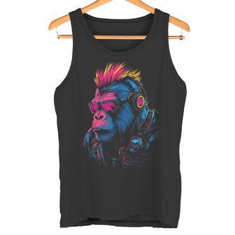 Punk Primate Cyber Punk Gorilla Débardeur e - Cadeauxyz