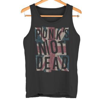 Punk's Not Dead -Intage Uk London Flag Punk Is Not Dead Camiseta sin mangas - Regaloses