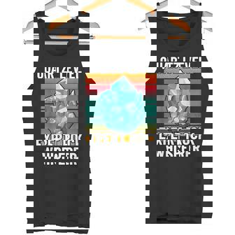 Quartz Level Expert Rock Whisperer Fun Earth Science Lover Tank Top | Mazezy