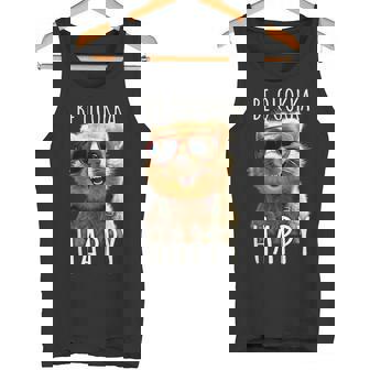 Be Quokka Happy クオッカ・ビー・クオッカ・ハッピー＆クオッカとスマイル タンクトップ - Kawaiitshirt