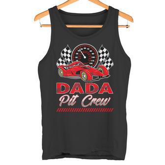 Race Car Birthday Party Racing Family Dada Pit Crew Tank Top | Mazezy