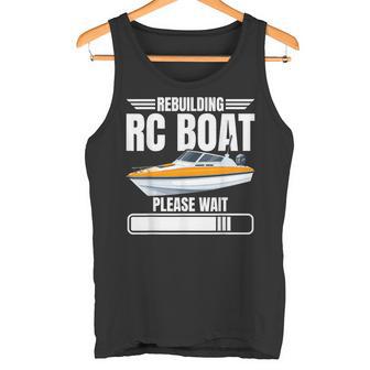 Radio Controlled Boat Enthusiast Cruise Rebuild RC Boat Tank Top | Mazezy
