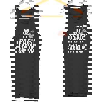 My Therapist Gave Up Quote Mental Wellness Sarcastic Tank Top | Mazezy