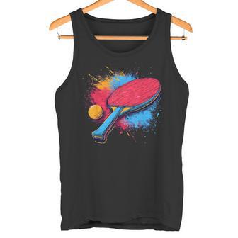 Raquette De Tennis De Table Artistique Peinte En Couleur Débardeur e - Cadeauxyz