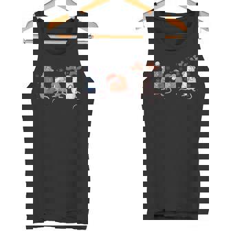 Rat Christmas Santa Hat Xmas Reindeer Fairytale Lights Tank Top | Mazezy