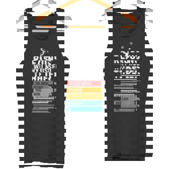 Reasons Why I Missed The Deer Hunting Chart Tank Top | Mazezy