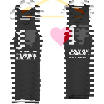 Red Heart I Love Hawai'i タンクトップ - Kawaiitshirt