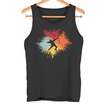 Regalo De Tiro Con Arco Retro Flecha Club De Tirador Camiseta sin mangas - Regaloses