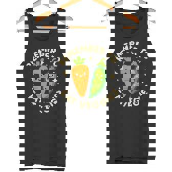 Remember To Eat Veggies Carrot And Peas Cute Tank Top | Mazezy