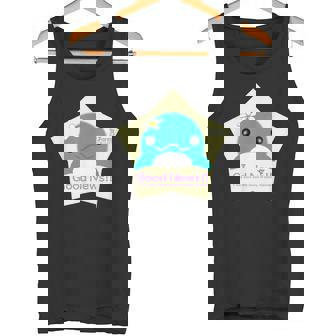 Ren-World 94 Hawaii Aloha Lovely Cute Dolphin Childhood KEI Good News Tank Top | Mazezy