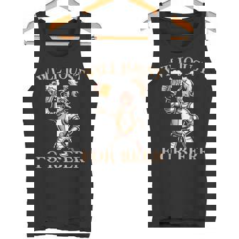 Renaissance Faire Will Joust For Beer Medieval Knight Tank Top | Mazezy