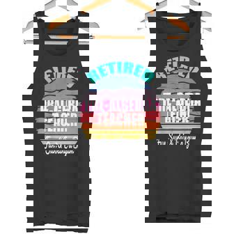 Retired PreAlgebra Teacher a Retirement Tank Top | Mazezy