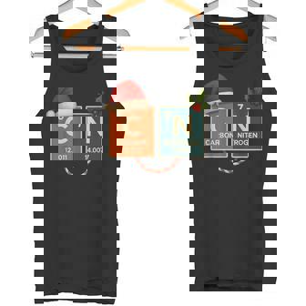 Retro 6 7 Carbon Nitrogen Christmas Chemistry Tank Top | Mazezy