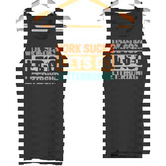 Retro Adventure Stamps Treasure Hunt Vintage Letterboxing Tank Top | Mazezy