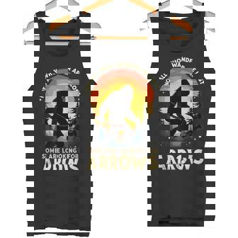 Retro Archer Bigfoot Loking For Arrows Tank Top | Mazezy