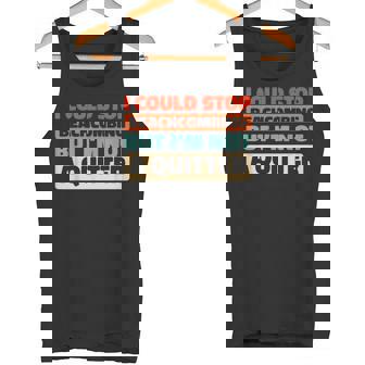 Retro Beach Nature Shell Collecting Vintage Beachcombing Tank Top | Mazezy