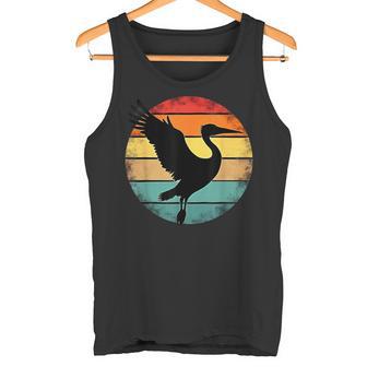 Retro Bird Watching Pelican Tank Top | Mazezy