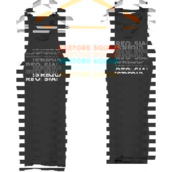 Retro Classic Cars Squad Auto Vintage Vehicle Restorator Tank Top | Mazezy