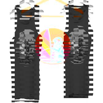 Retro Dog Windsurfing Windsurfer Tank Top Tank Top | Mazezy