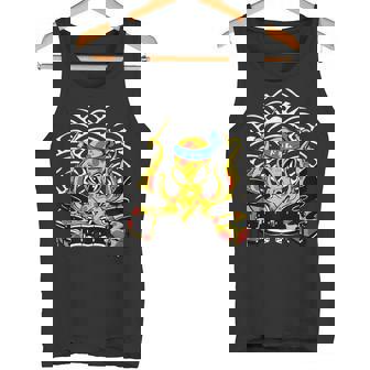 Retro Drumsticks Drummer Drums Hand タンクトップ - Kawaiitshirt