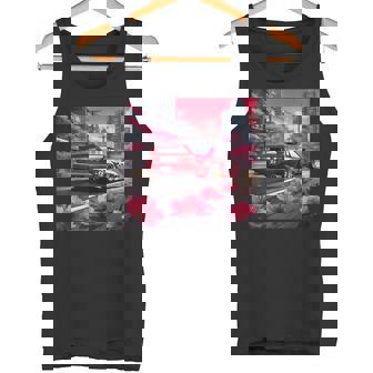 Retro JDM Japanese Drift Racing Tuning Car Tokyo Skyline Art Tank Top Tank Top | Mazezy