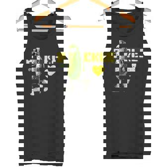 Retro Pickleball Basic Sport Quote Cucumber Slay Meme Tank Top | Mazezy