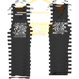 Retro Western Cowboy Boots Christmas Western Xmas Holiday Tank Top | Mazezy