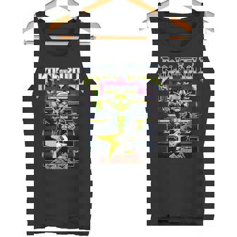 Rock And Troll Pun Roll Rocker Guitar Heavy Metal Tank Top | Mazezy