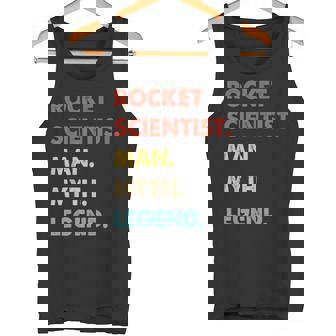 Rocket Scientist Man Myth Legend Tank Top | Mazezy