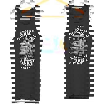 Rockhounding Is My Therapy Geology Crystal Hunting Tank Top Tank Top | Mazezy