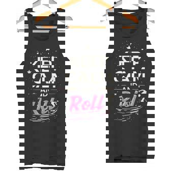 Roller Skating Quote Keep Calm And Roll Tank Top Tank Top | Mazezy