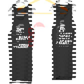Romanian Christmas Nice Naughty Romanian Tank Top | Mazezy