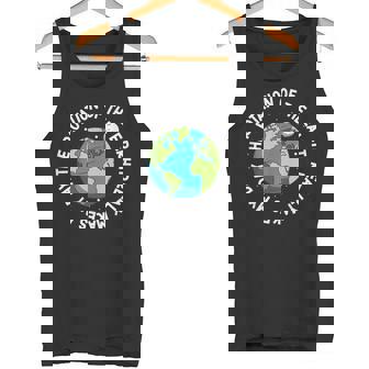 Rotation Of The Earth Makes My Day Science Teacher Earth Day Tank Top | Mazezy