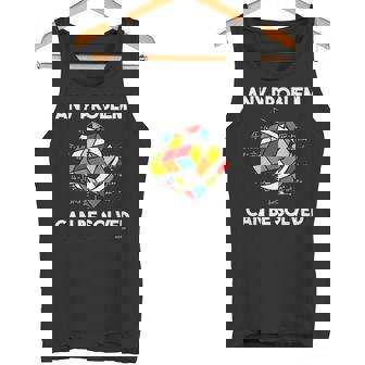 Rubik's Cube マジックキューブ レトロ ルビ ヴィンテージ オタク タンクトップ - Kawaiitshirt