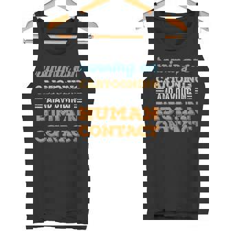 Running On Cartooning Tank Top | Mazezy