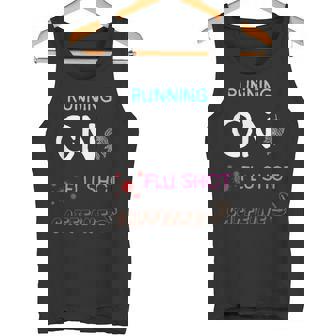 Running On Flu Shot Caffeine Tank Top | Mazezy