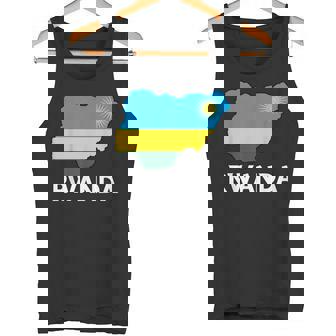 Rwandan Flag Rwandan Roots Rwandan Pride Map Rwanda Tank Top | Mazezy