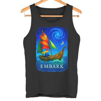 Sailors Ocean Lovers Tee Adventure Boat Art Magic Voyage Tank Top | Mazezy
