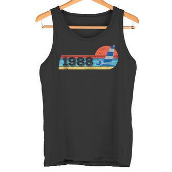 Sailors Sail-Boats Vintage 1988 Birthday Sailing Yachting Tank Top Tank Top | Mazezy