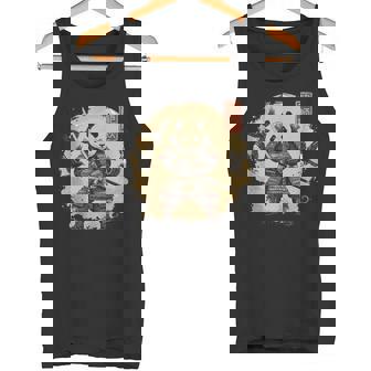 Samurai Panda Shirt Warrior Vintage Graphic Japanese Men Tank Top Tank Top | Mazezy