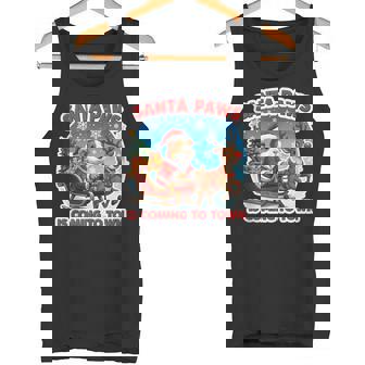 Santa Paws Is Coming To Town Christmas Guinea Pig Owner Pet Tank Top Tank Top | Mazezy