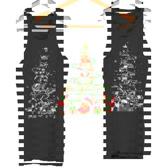 Santa Reindeer Elf Climbing Equipment As Xmas Tree Gnomes Tank Top | Mazezy