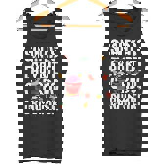 Santas Favorite Cardio Drummer Xmas Christmas Tank Top | Mazezy