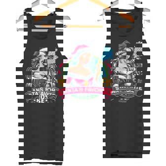Santa's Favorite Hose Xmas Christmas Naughty Sexy List Meme Tank Top | Mazezy